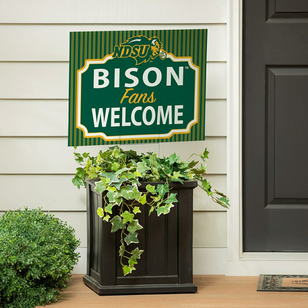 North Dakota State University Coroplast Yard Sign, "Fans Welcome"