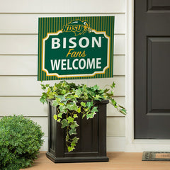 North Dakota State University Coroplast Yard Sign, "Fans Welcome"