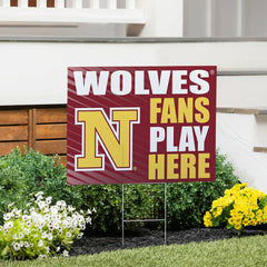 Northern State University Coroplast Yard Sign "Fans Play Here"
