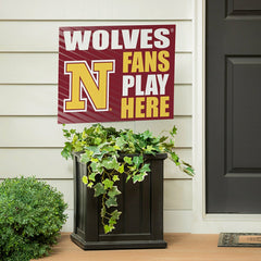 Northern State University Coroplast Yard Sign "Fans Play Here"