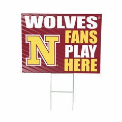 Northern State University Coroplast Yard Sign "Fans Play Here"
