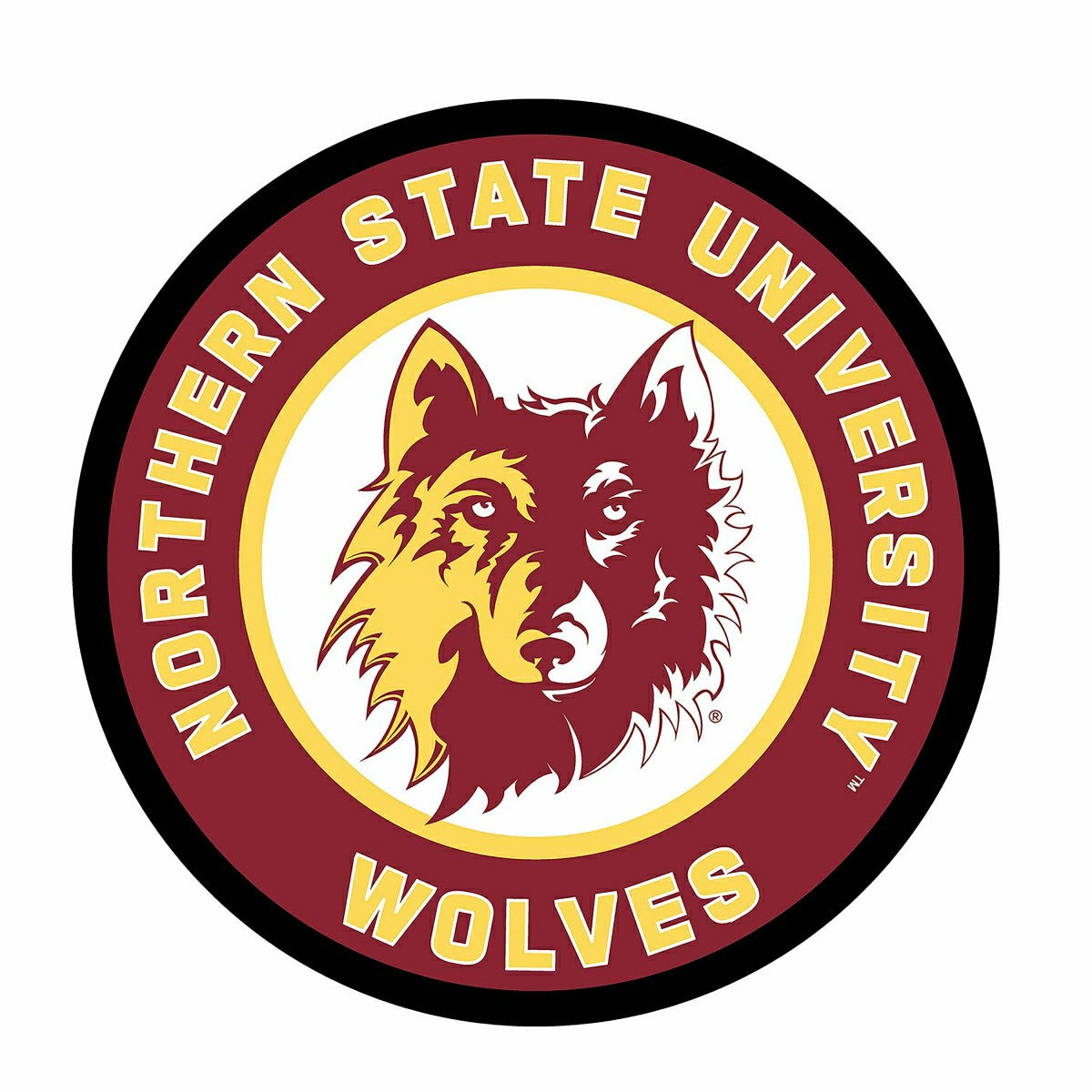 LED Wall Decor, Edgelite, Large Round, College, Northern State Univers