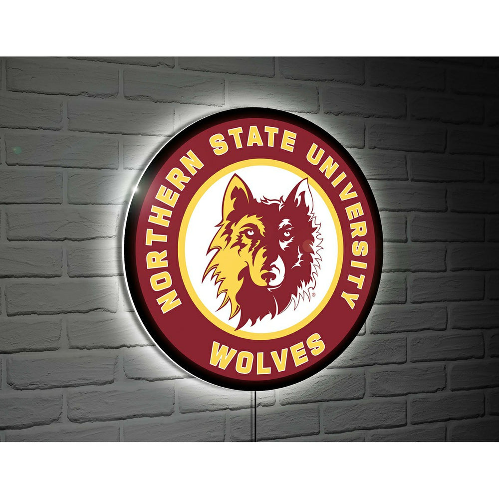 LED Wall Decor, Edgelite, Large Round, College, Northern State Univers