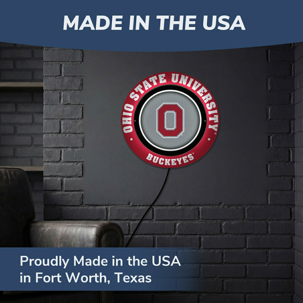 Ohio State University, Metal Lite, Round
