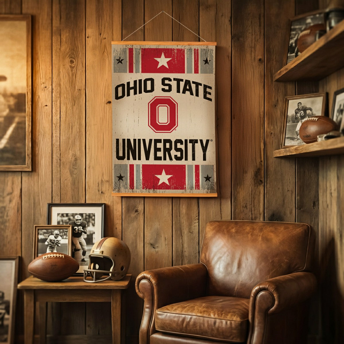 Ohio State University, Canvas Wall Tapestry, Medium, 36x24