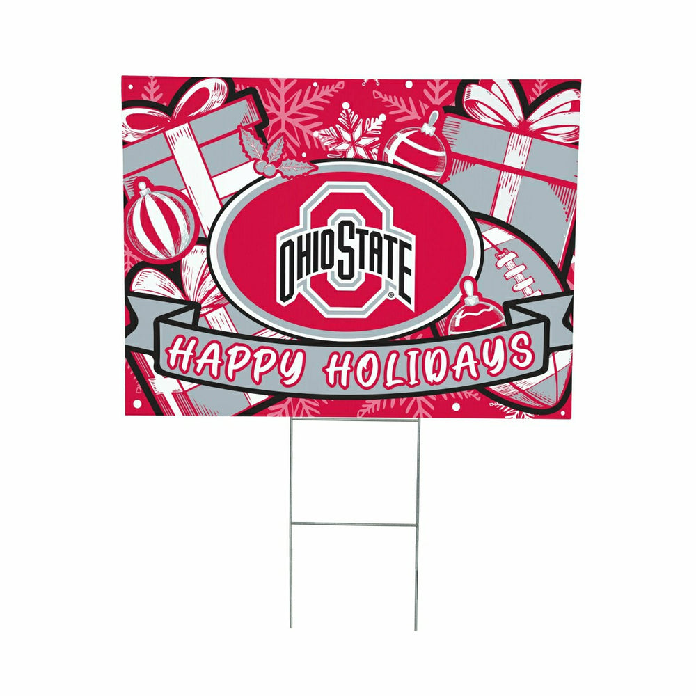 Ohio State University Yard Sign, Holiday