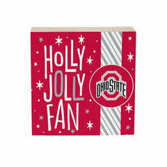 Ohio State University Block, Holiday, 6x6