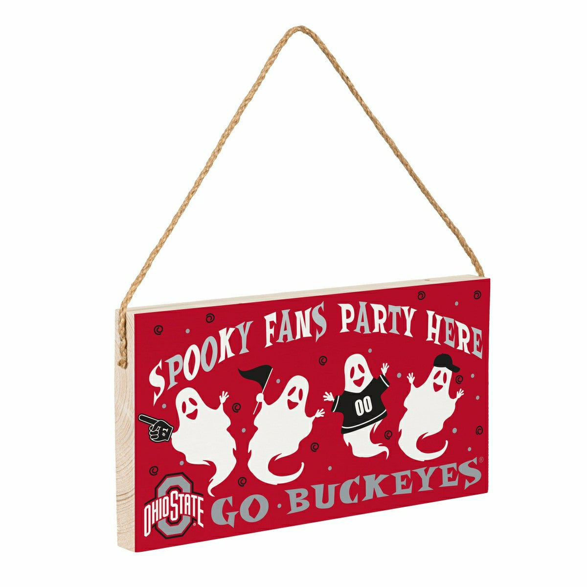 Ohio State University Halloween Wood Wall Sign, 6x11