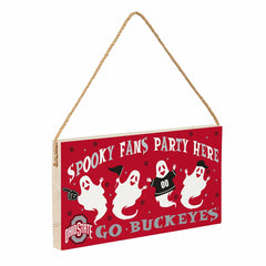 Ohio State University Halloween Wood Wall Sign, 6x11