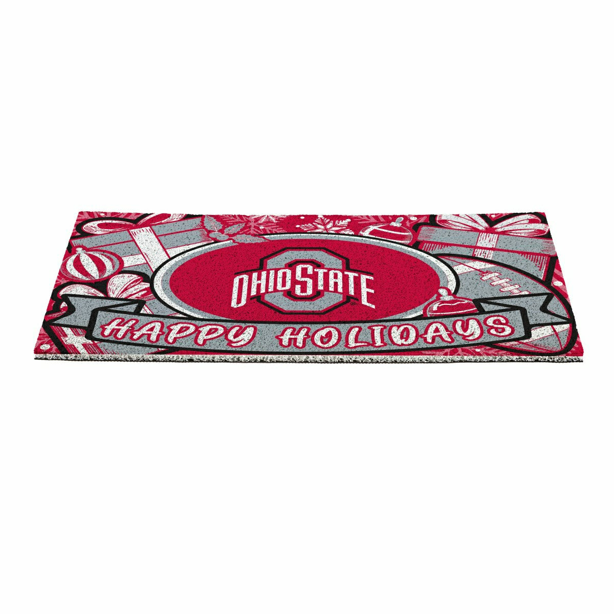 Ohio State University Holiday PVC Mat, 28"x16"