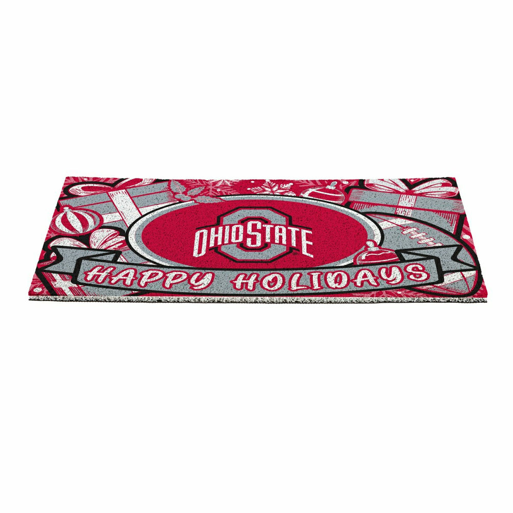 Ohio State University Holiday PVC Mat, 28"x16"
