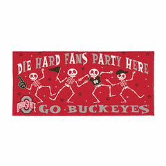Ohio State University Flocked Coir Halloween Sassafras Switch Mat, 22"