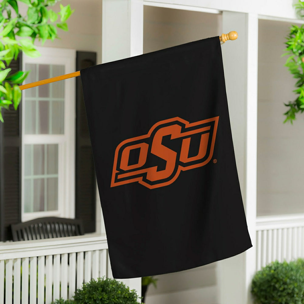 Oklahoma State University Applique House Flag
