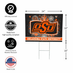 Oklahoma State University Yard Sign, Patriotic