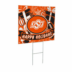 Oklahoma State University Yard Sign, Holiday