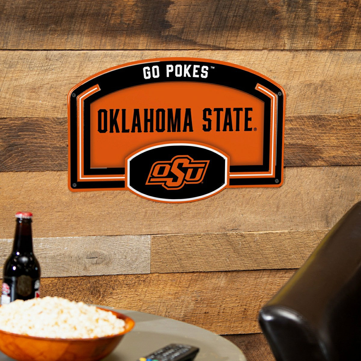 Oklahoma State University USA Embossed Steel Wall Sign, 11" x 17"
