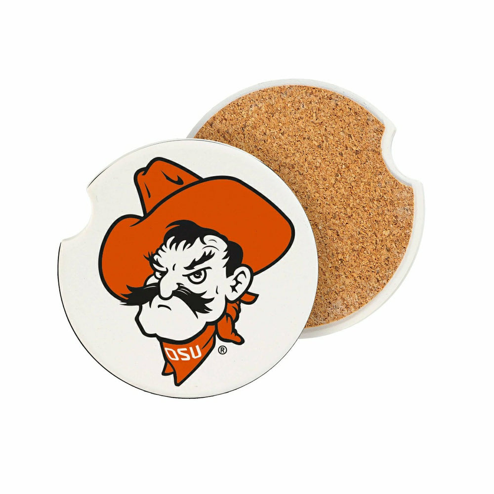 Oklahoma State University Car Coaster Set, 2pc