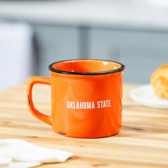 Oklahoma State University Ceramic Camp Cup with Enamel Finish, 14oz