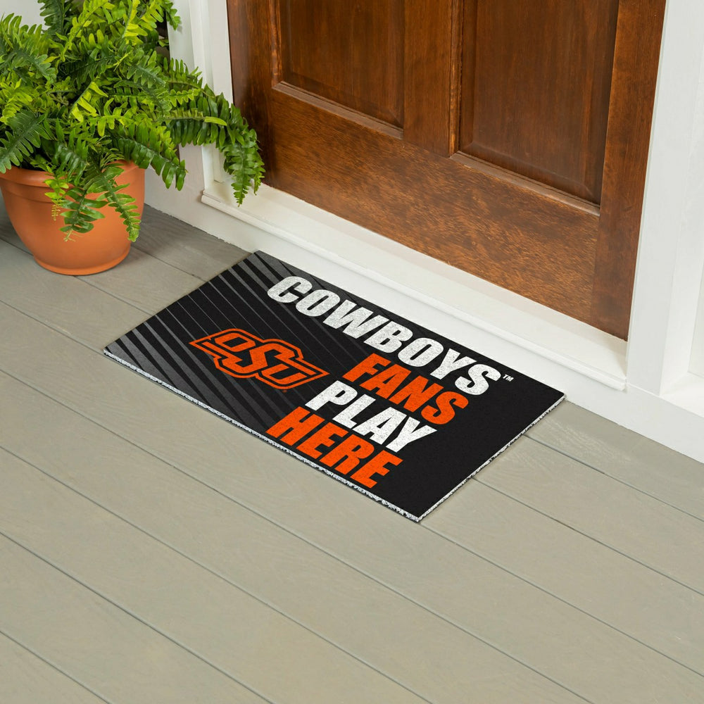 Oklahoma State University Fan Mat, 28"x16"