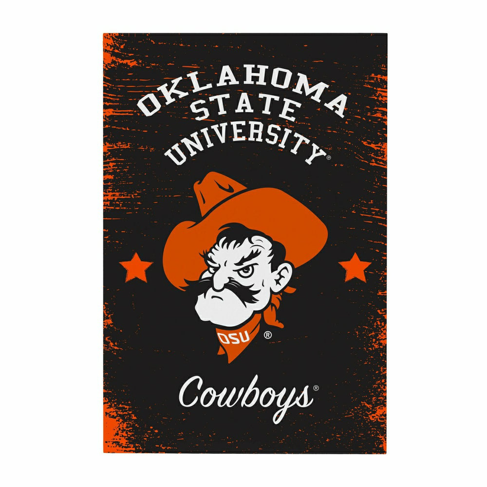 Oklahoma State University Wood Wall Sign, 16x24