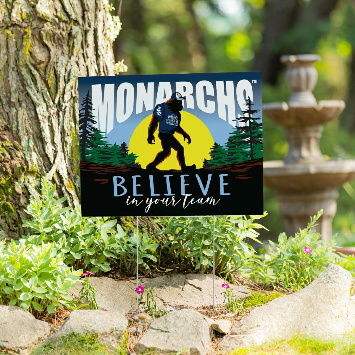 Old Dominion University Yard Sign, Bigfoot
