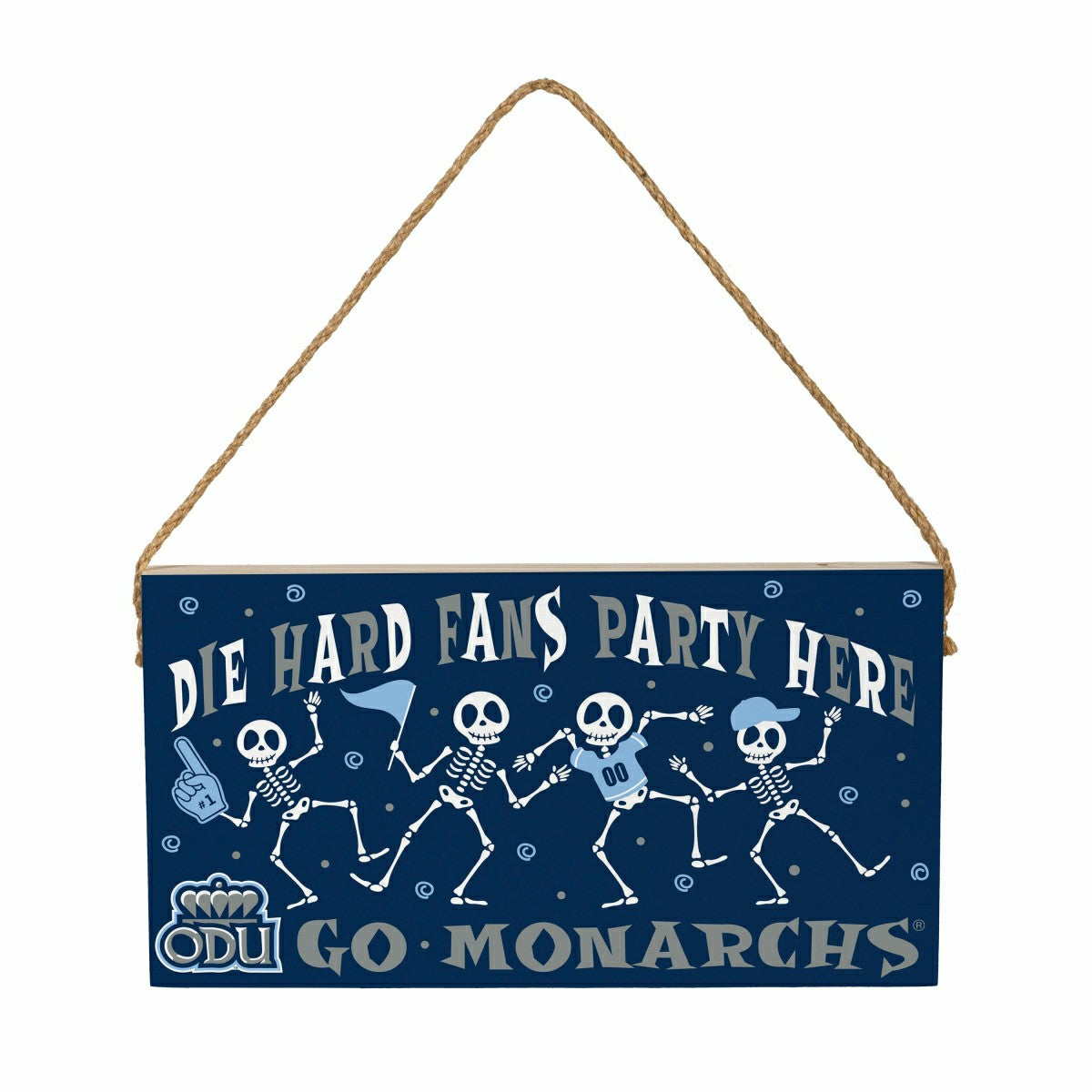 Old Dominion University Halloween Wood Wall Sign, 6x11