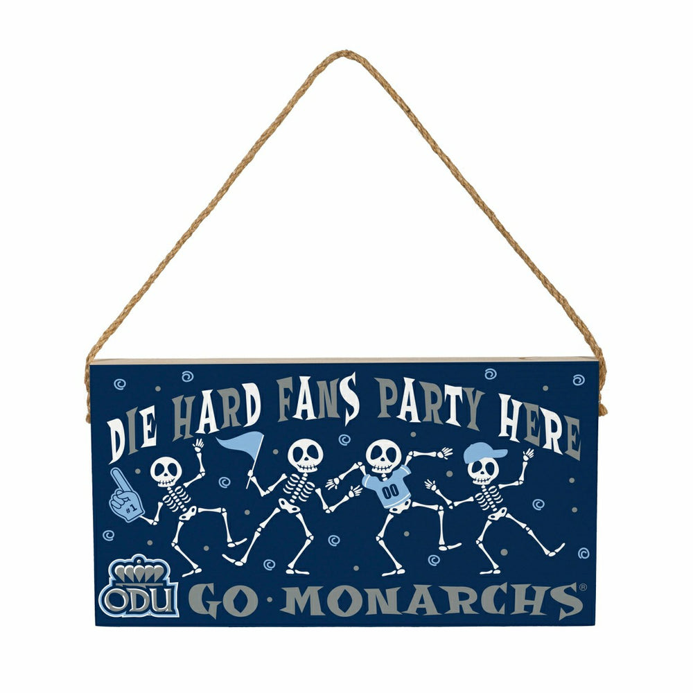 Old Dominion University Halloween Wood Wall Sign, 6x11