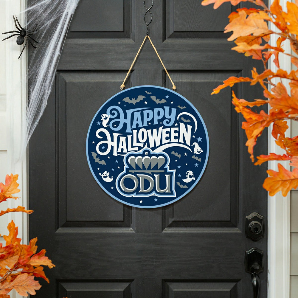 Old Dominion University Halloween Round Door Décor with Hanging Rope,