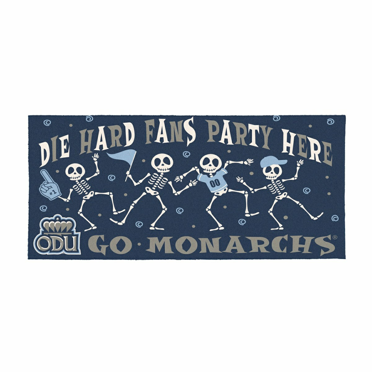 Old Dominion University Flocked Coir Halloween Sassafras Switch Mat, 2