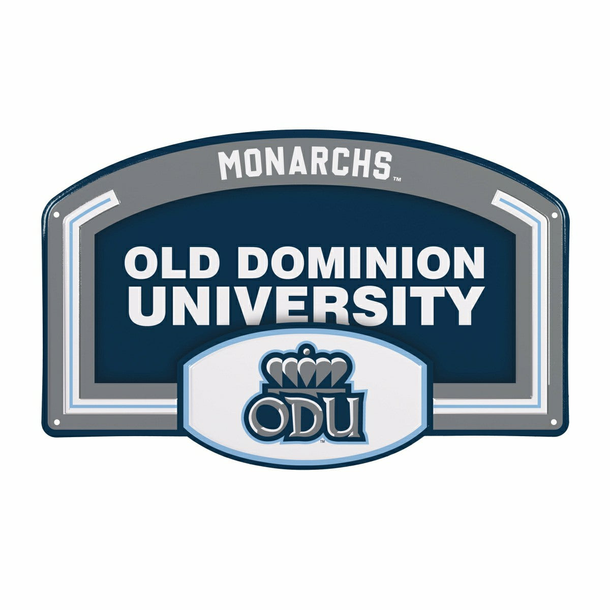 Old Dominion University USA Embossed Steel Wall Sign, 11" x 17"