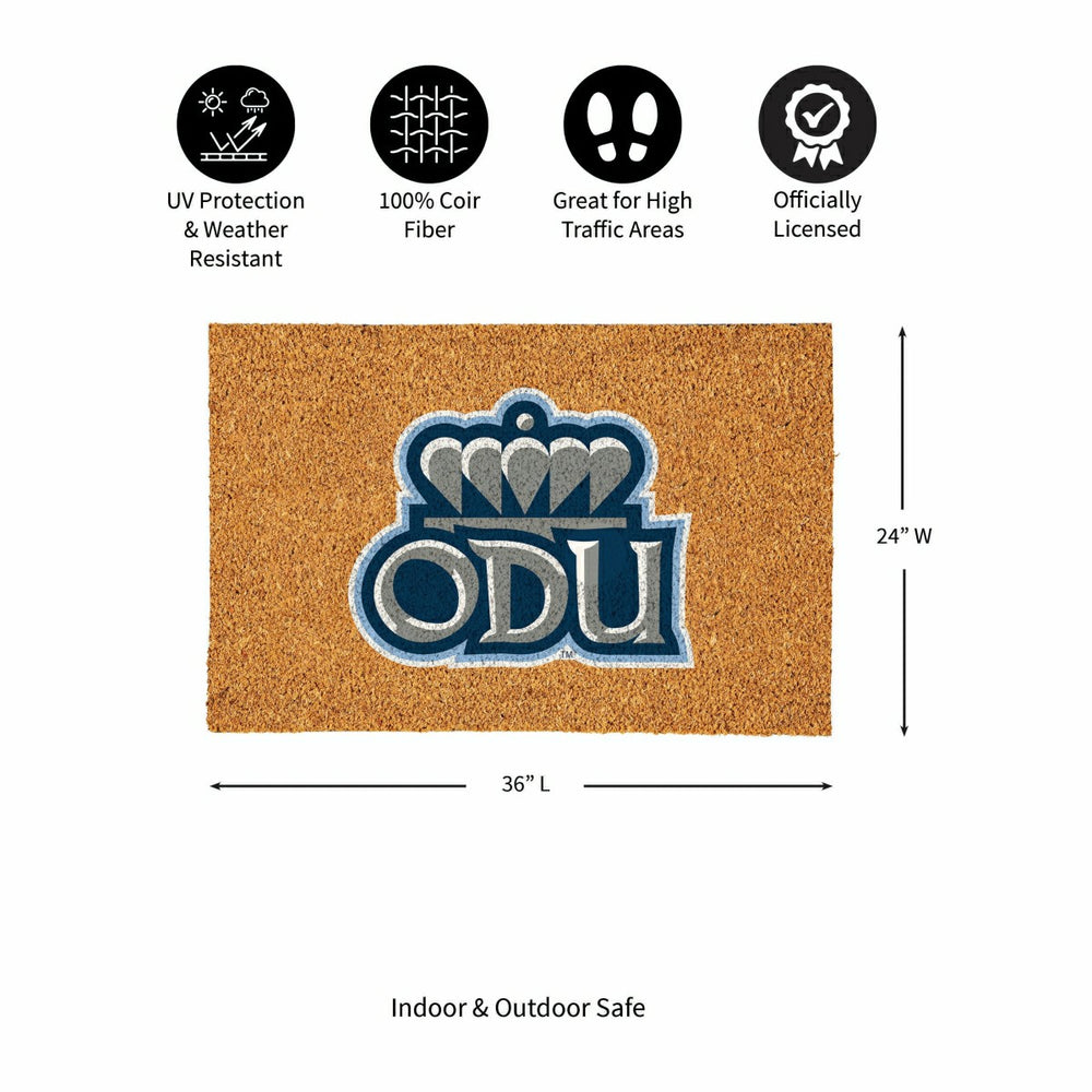 Old Dominion University Large Full Color Coir Mat, 36"x24"
