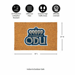 Old Dominion University Large Full Color Coir Mat, 36"x24"
