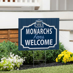 Old Dominion University Coroplast Yard Sign, "Fans Welcome"