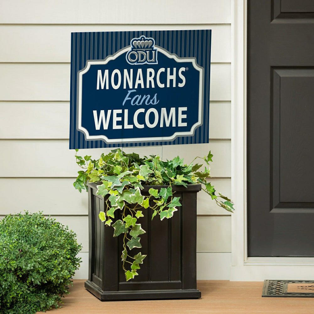 Old Dominion University Coroplast Yard Sign, "Fans Welcome"