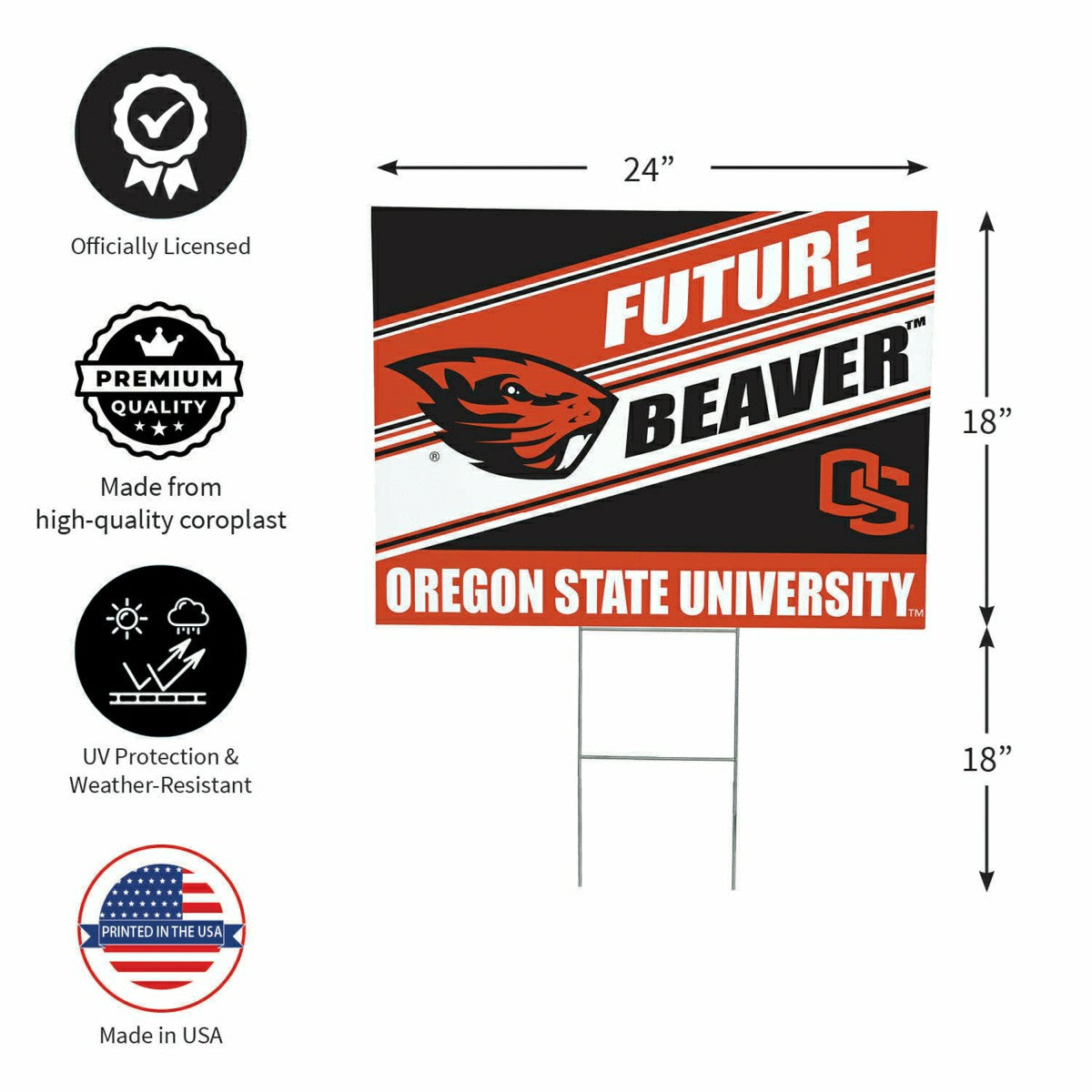 Oregon State University Coroplast Yard Sign, Future Student