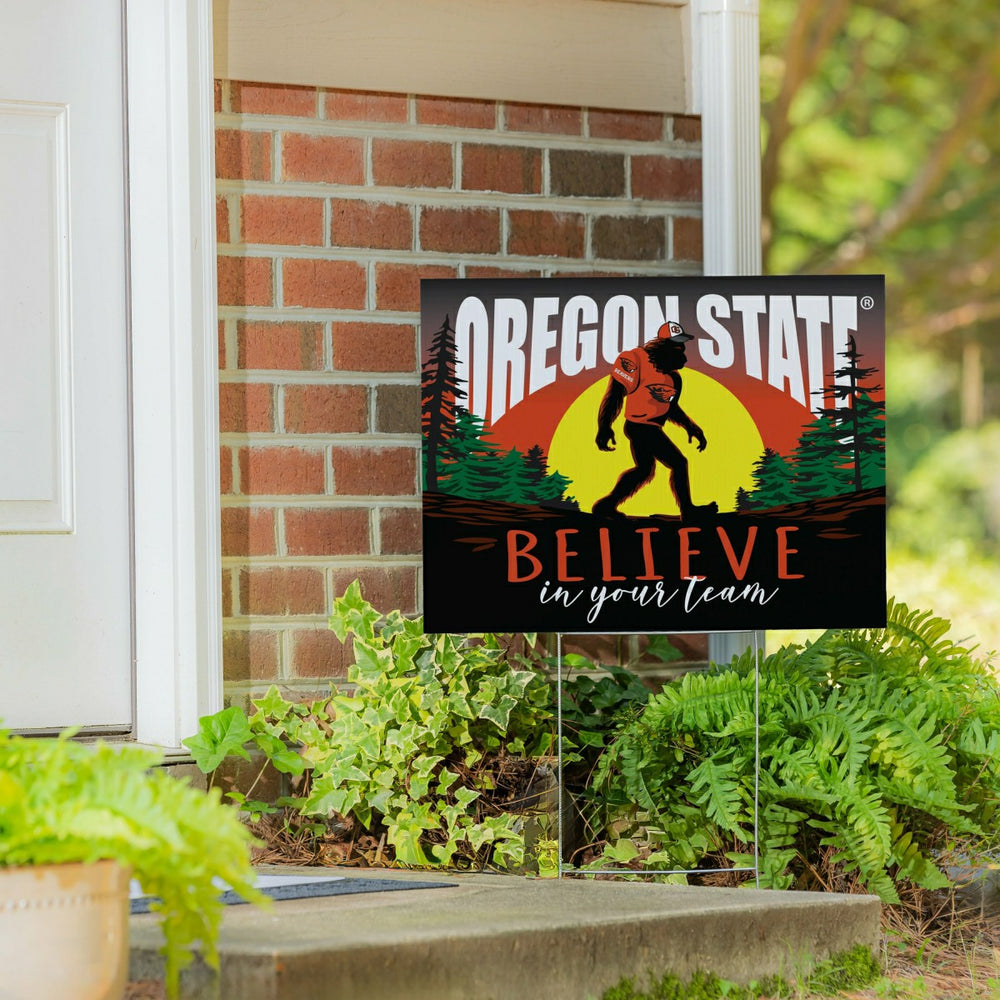 Oregon State University Yard Sign, Bigfoot