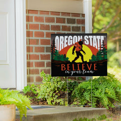 Oregon State University Yard Sign, Bigfoot