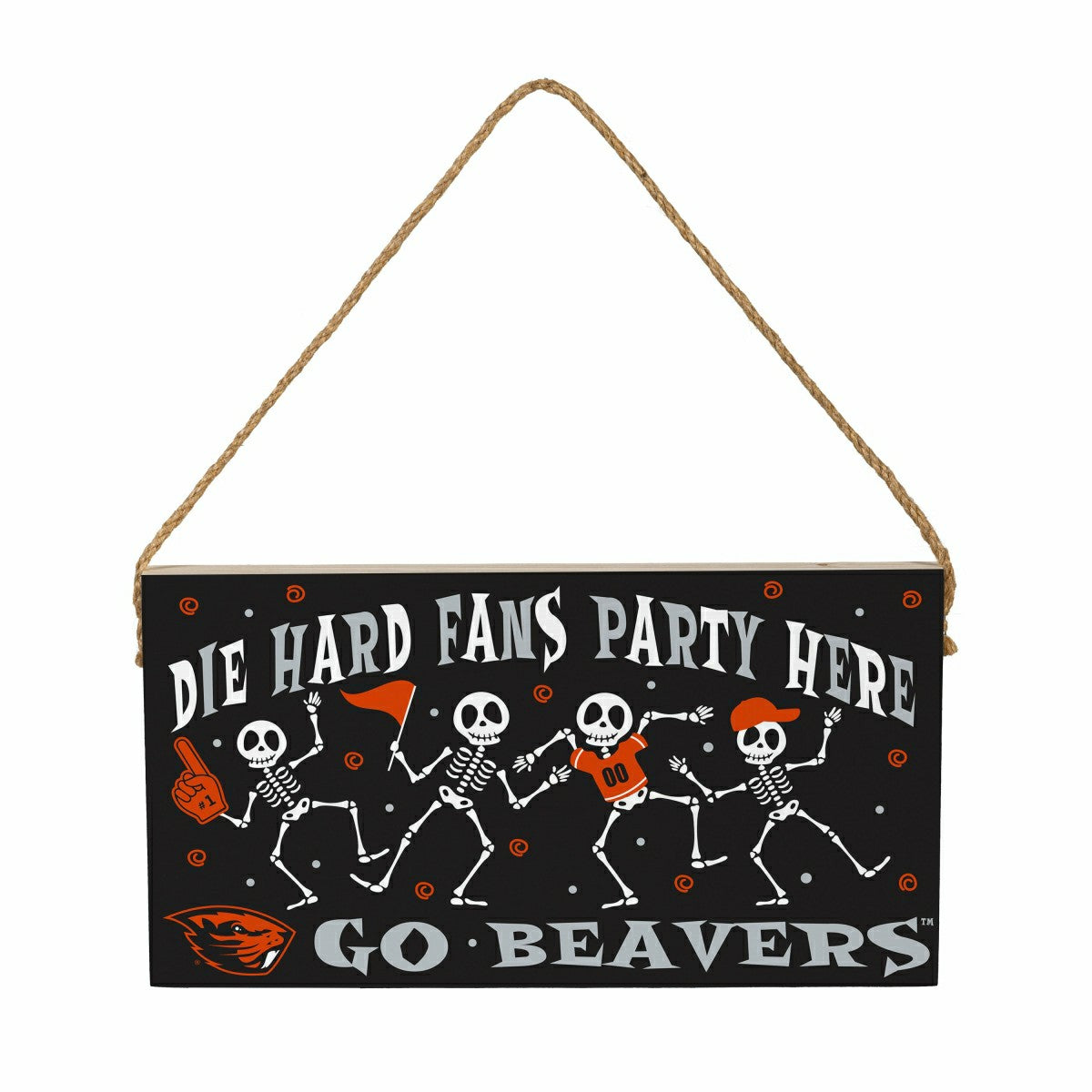 Oregon State University Halloween Wood Wall Sign, 6x11