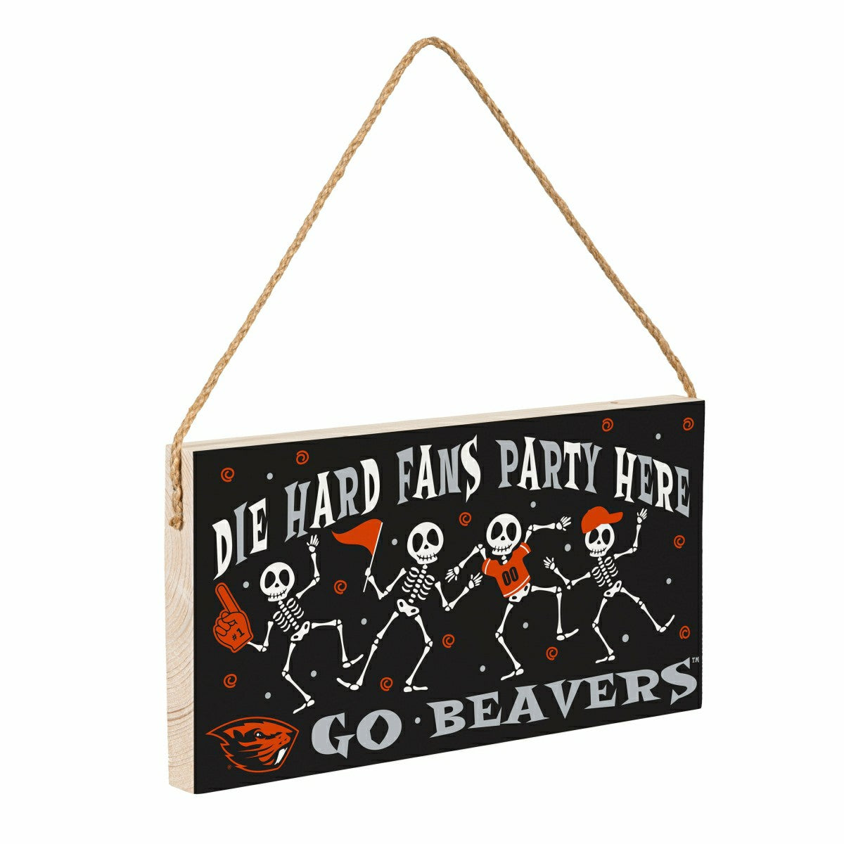 Oregon State University Halloween Wood Wall Sign, 6x11