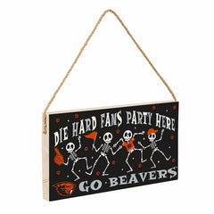 Oregon State University Halloween Wood Wall Sign, 6x11