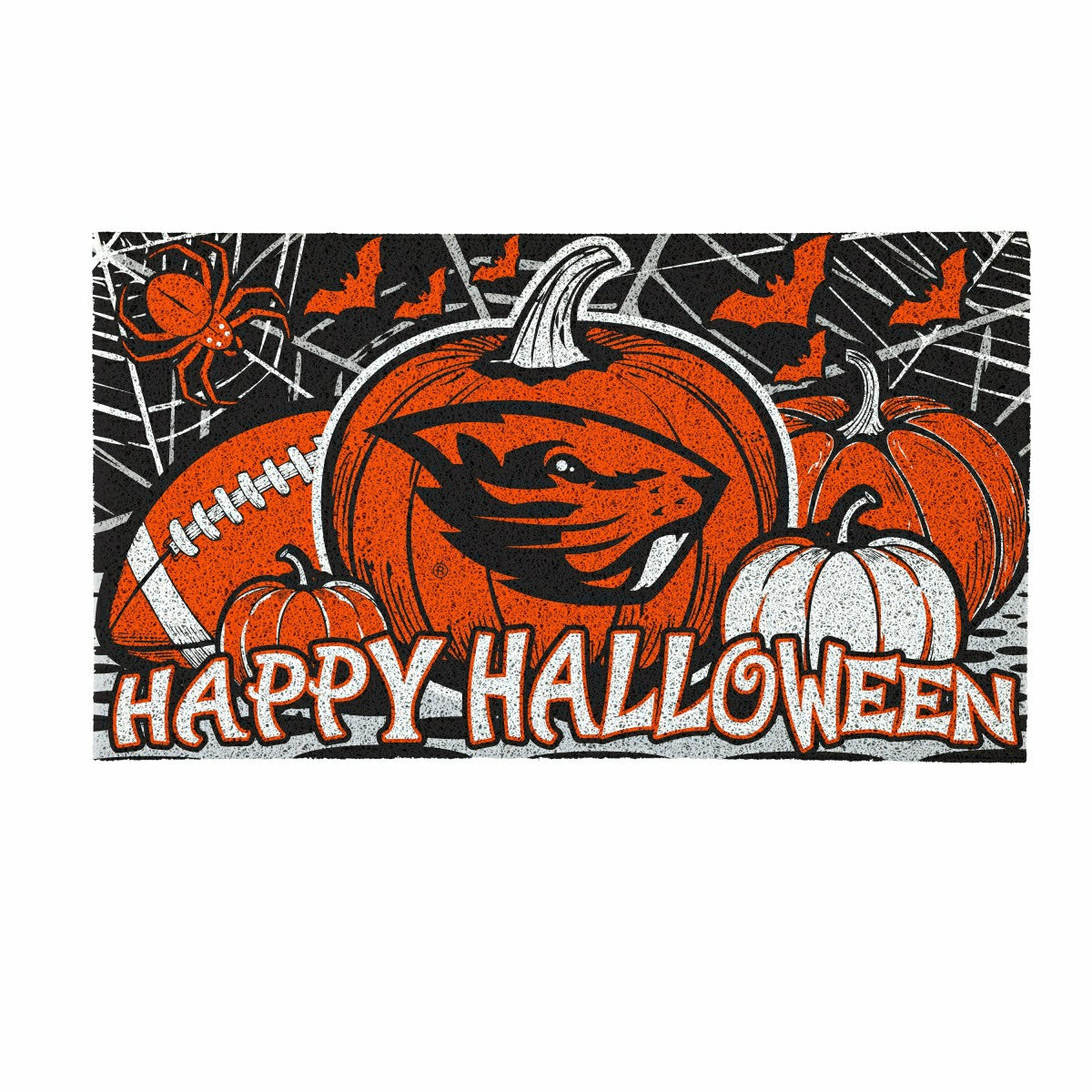 Oregon State University Halloween PVC Mat, 28"x16"