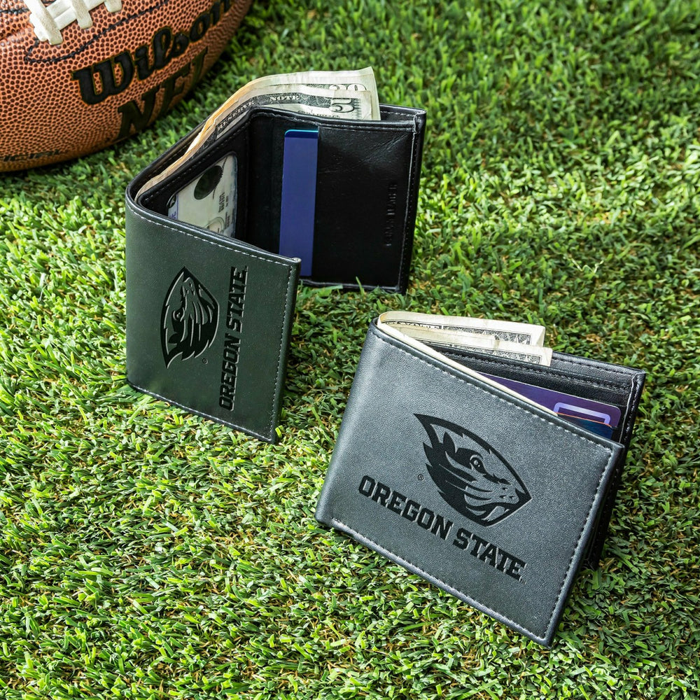 Oregon State University, Bi-Fold and Tri-Fold Wallet Gift Set, Black