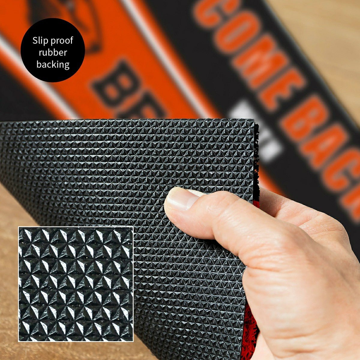28" x 16" PVC Trapper Mat, Come Back with Tickets, Oregon State Univer
