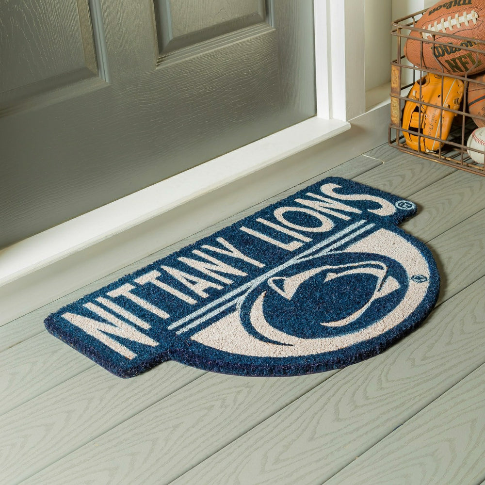 NCAA Team Shaped Coir Door Mat, Penn State Nittany Lions