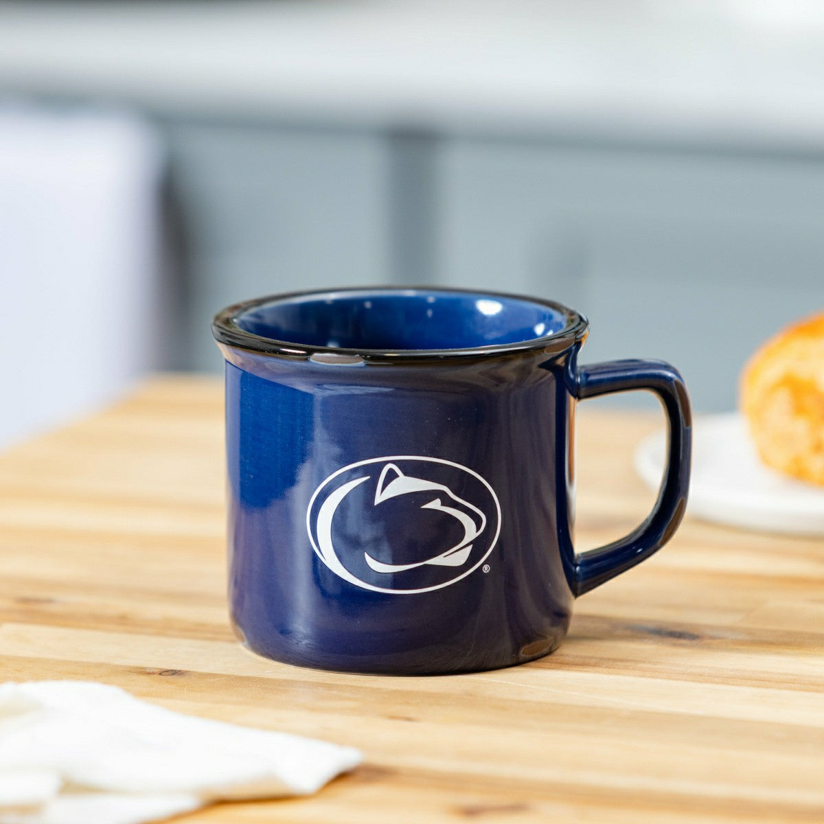 Penn State Ceramic Camp Cup with Enamel Finish, 14oz