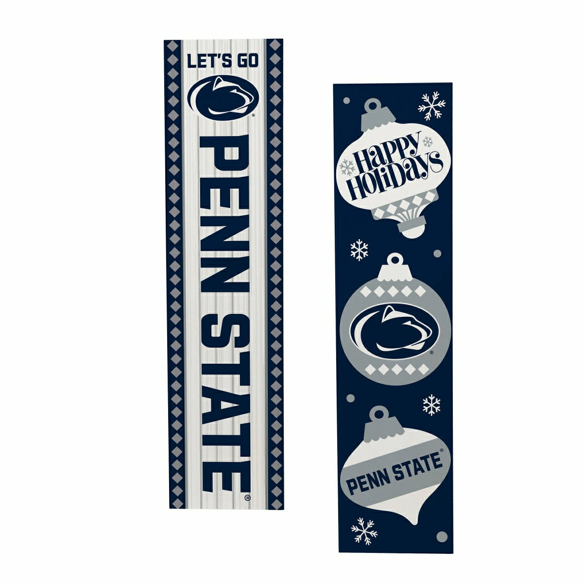 47" Double Sided Leaner, Penn State, Christmas