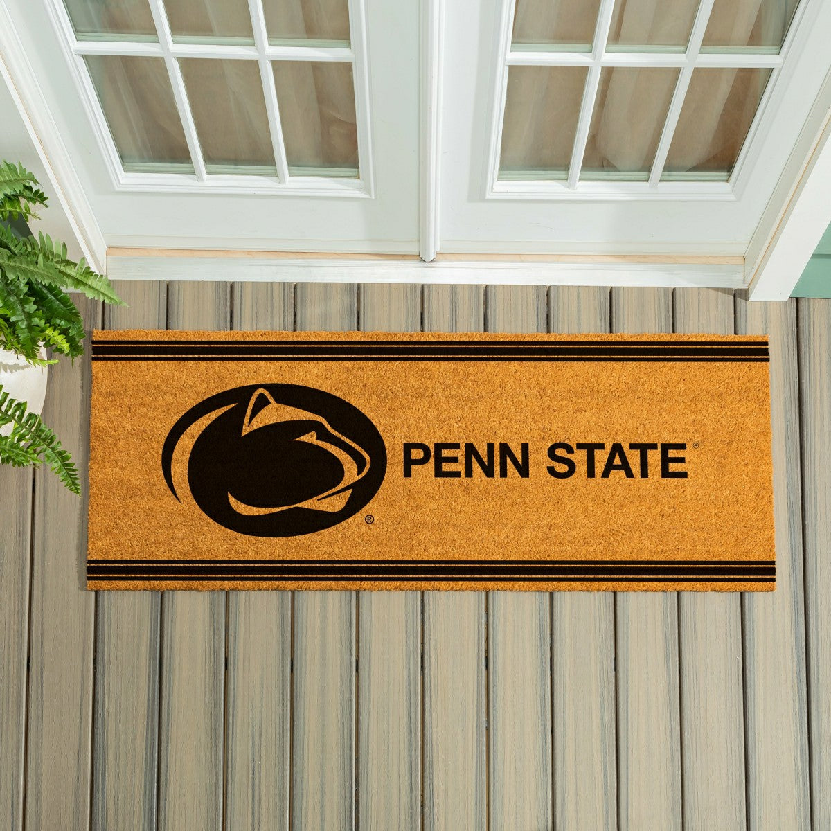 Penn State Extra Large One Color Coir Mat, 60"x24"
