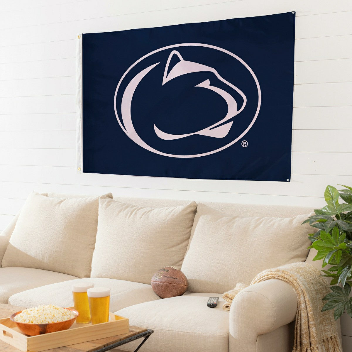 Penn State Single Sided Flag w/ 2 Grommets, 3'x5'