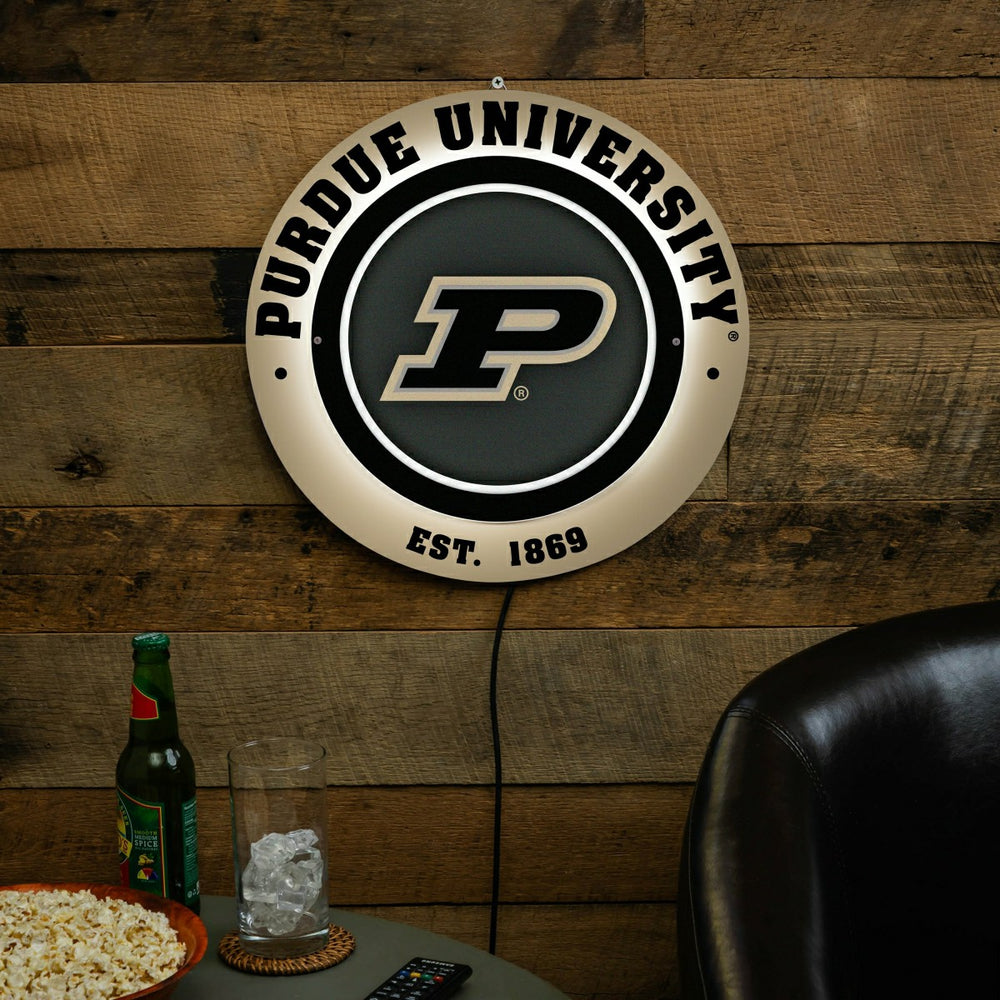 Purdue University, Metal Lite, Round