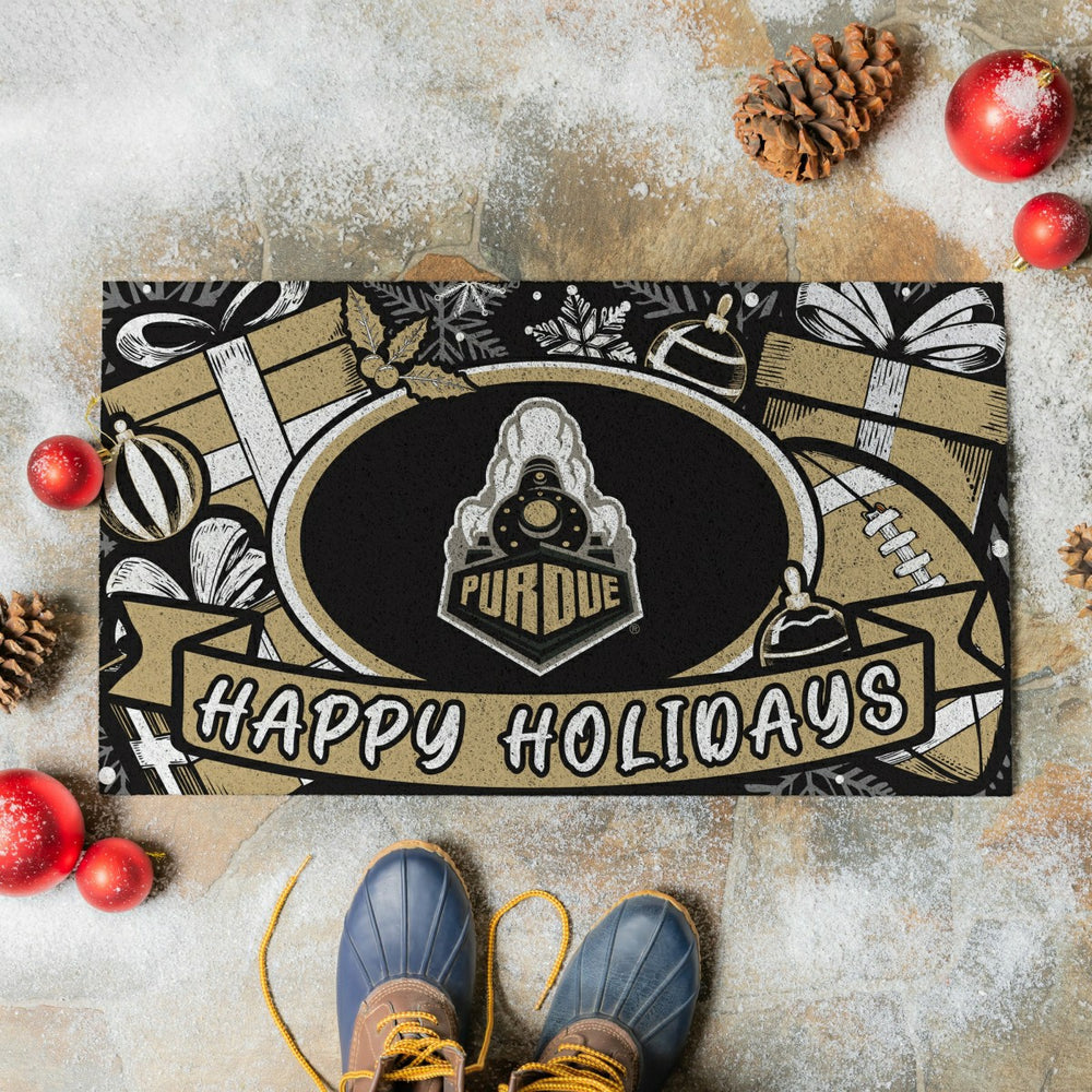 Purdue University Holiday PVC Mat, 28"x16"